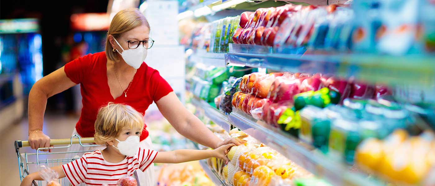 face mask ppe grocery store